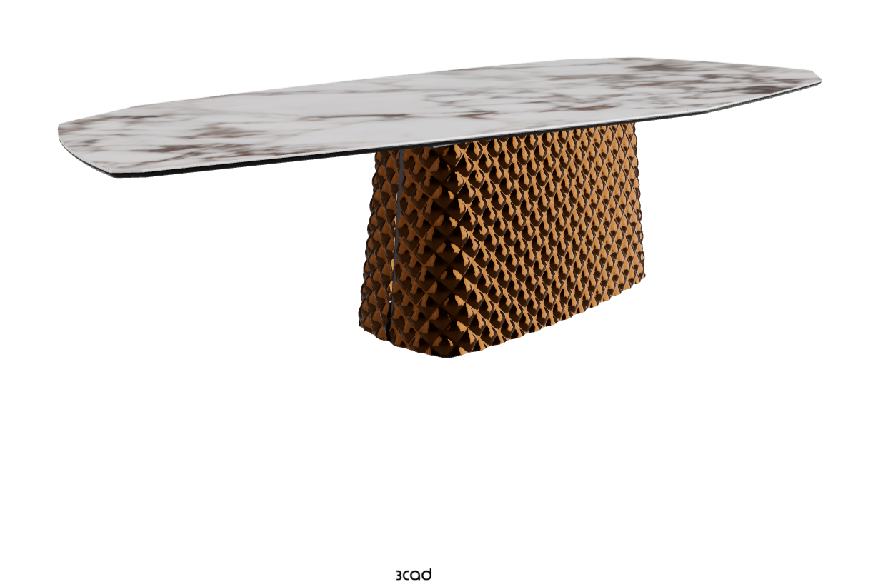 Cattelan Italia Atrium Keramik Polygon & Biscuit Shaped Dining Table