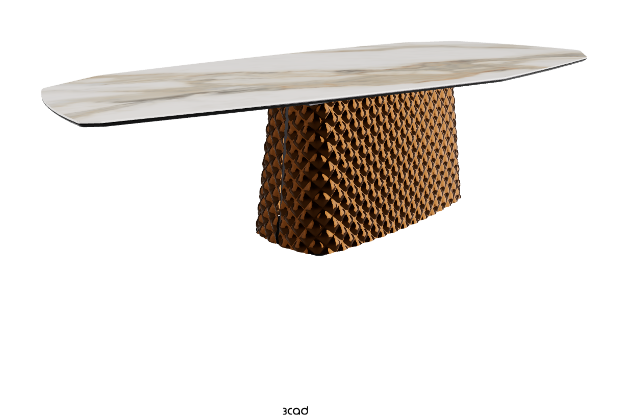 Cattelan Italia Atrium Keramik Polygon & Biscuit Shaped Dining Table