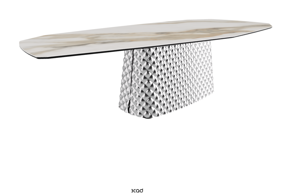 Cattelan Italia Atrium Keramik Polygon & Biscuit Shaped Dining Table
