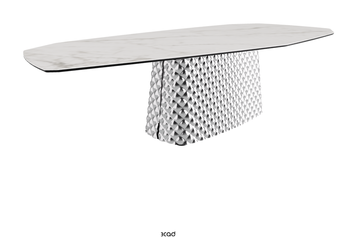 Cattelan Italia Atrium Keramik Polygon & Biscuit Shaped Dining Table