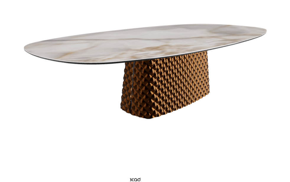 Cattelan Italia Atrium Keramik Polygon & Biscuit Shaped Dining Table