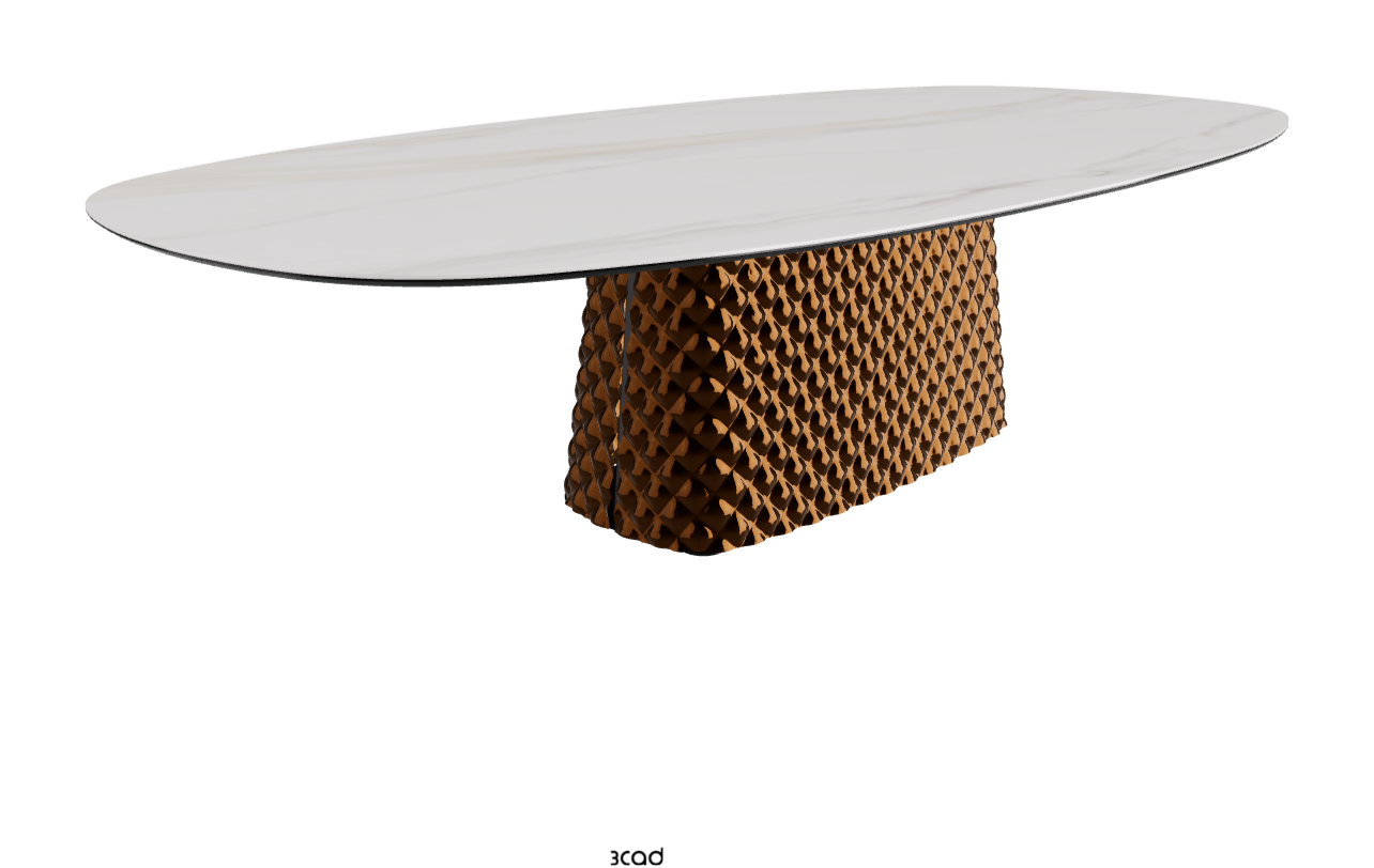 Cattelan Italia Atrium Keramik Polygon & Biscuit Shaped Dining Table