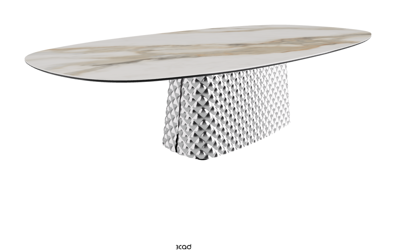 Cattelan Italia Atrium Keramik Polygon & Biscuit Shaped Dining Table