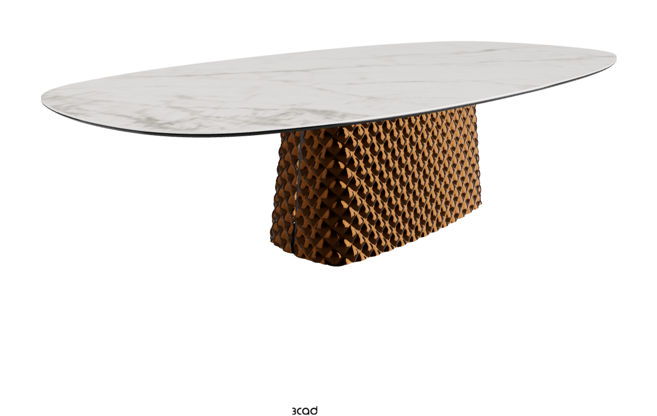Cattelan Italia Atrium Keramik Polygon & Biscuit Shaped Dining Table