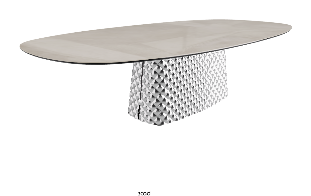 Cattelan Italia Atrium Keramik Polygon & Biscuit Shaped Dining Table
