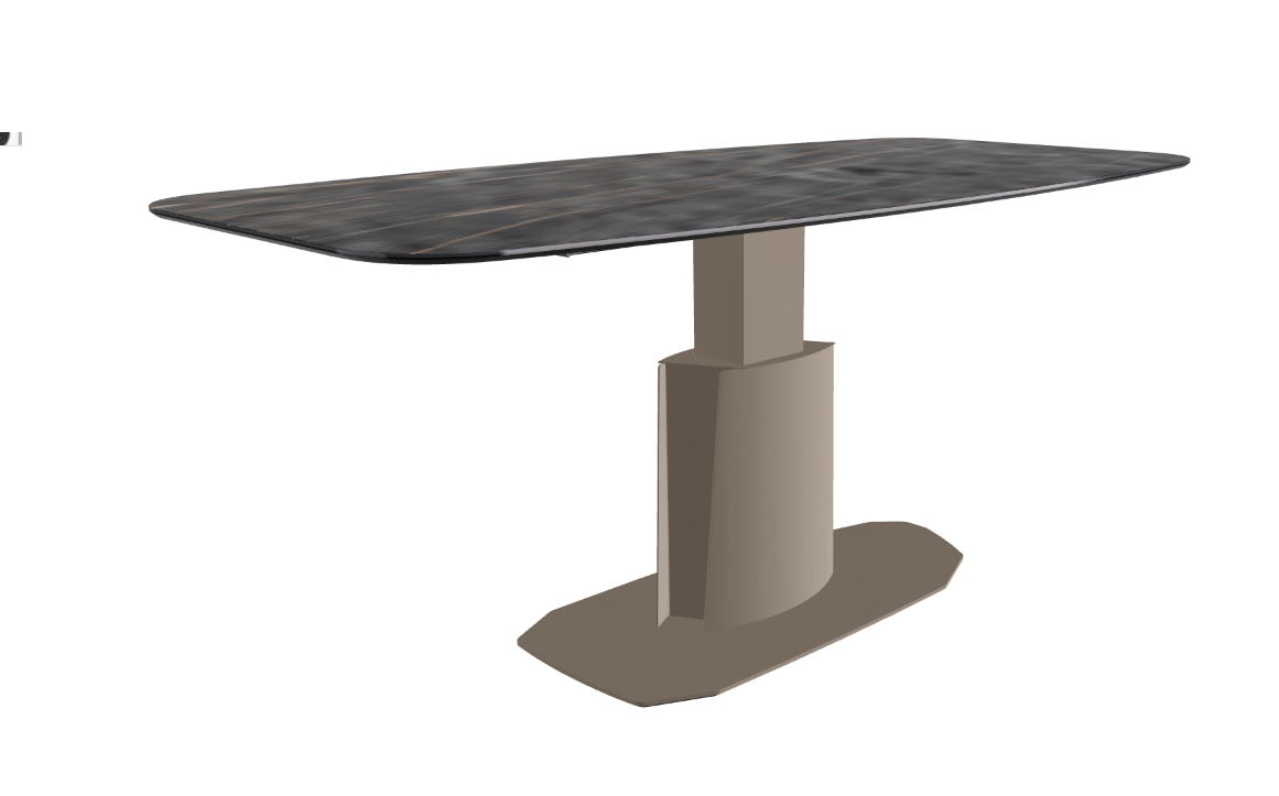 240x120x73 to 105h Barrel Shaped_Matt Portoro_Titanium Embossed_Extended