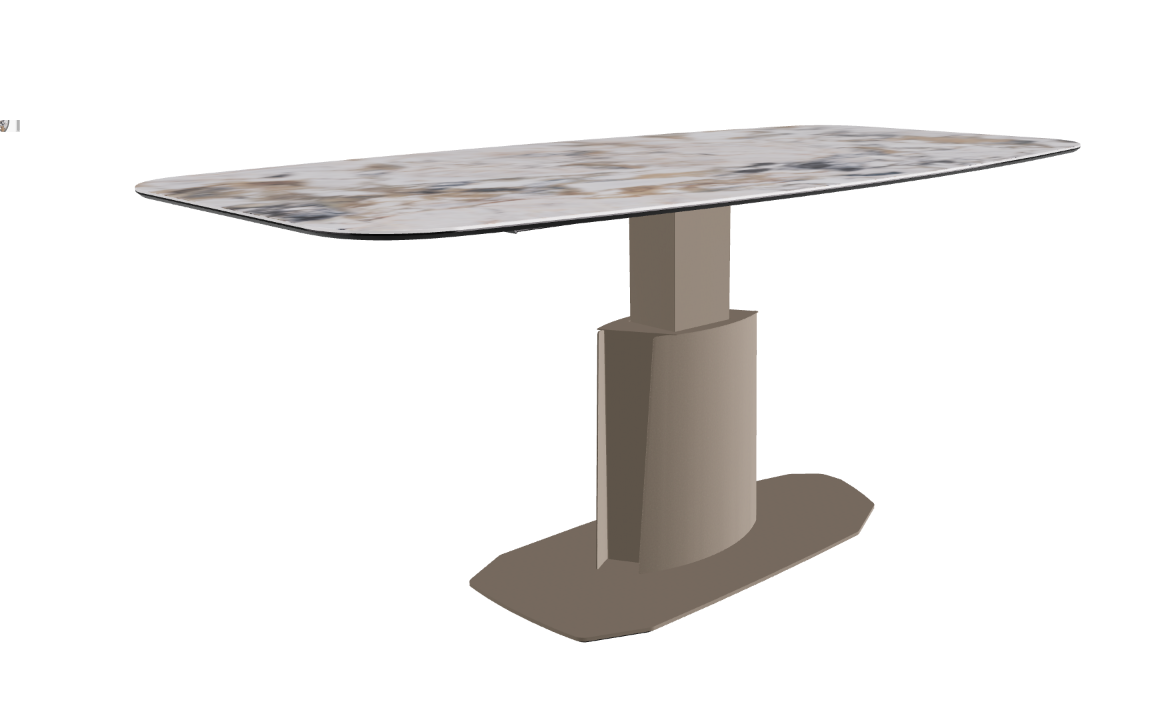 240x120x73 to 105h Barrel Shaped_Makalu_Titanium Embossed_Extended
