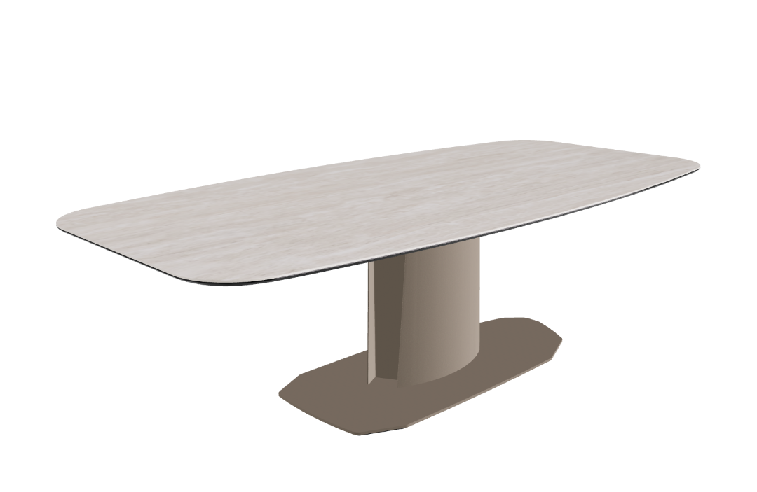 240x120x73 to 105h Barrel Shaped_Colosseo_Titanium Embossed_Closed