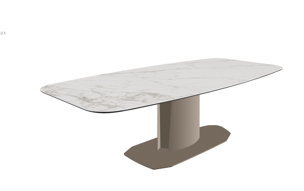 240x120x73 to 105h Barrel Shaped_Matt Invisible_Titanium Embossed_Closed
