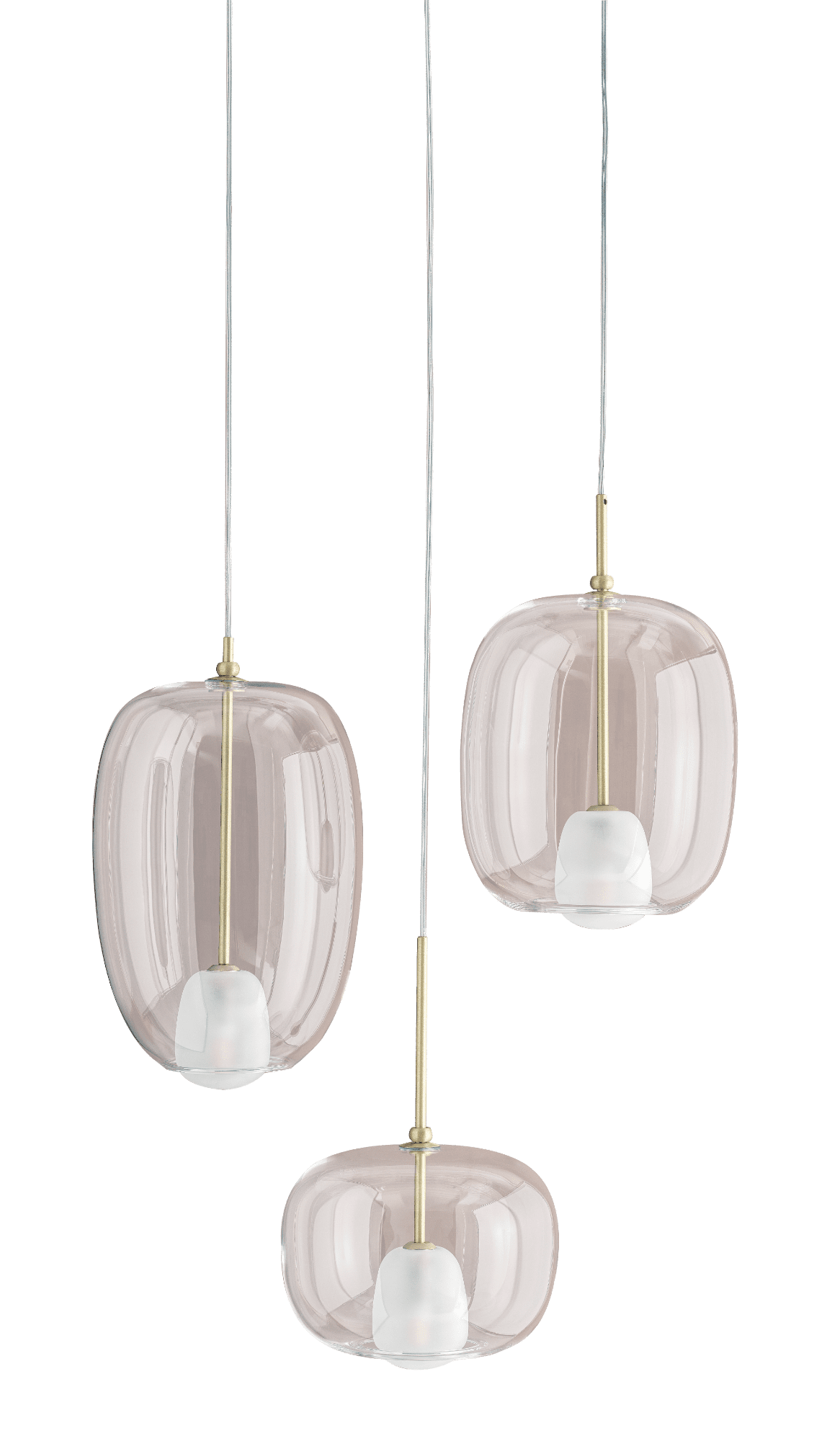Blow Big pendant lamp with borosilicate glass