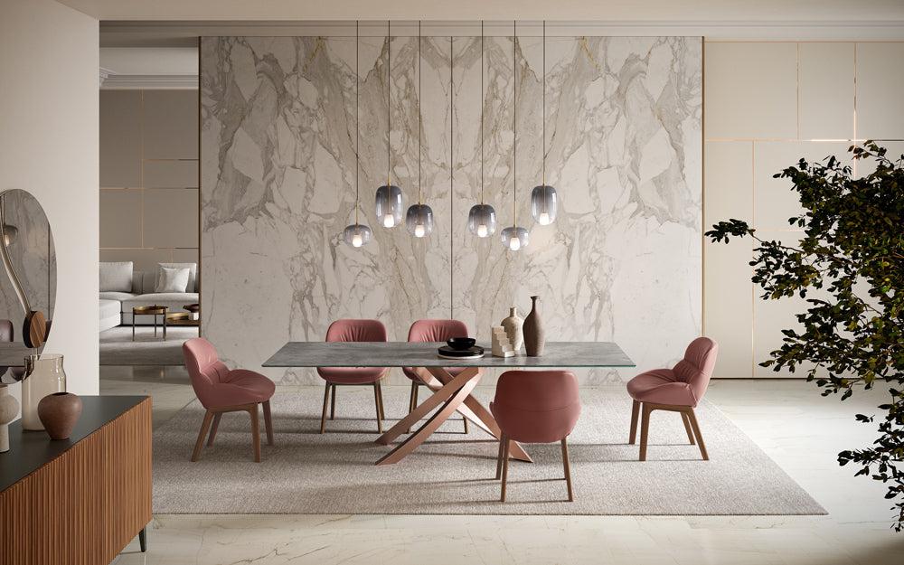 Bontempi Casa Amelie Dining Chair with Solid Wood Frame