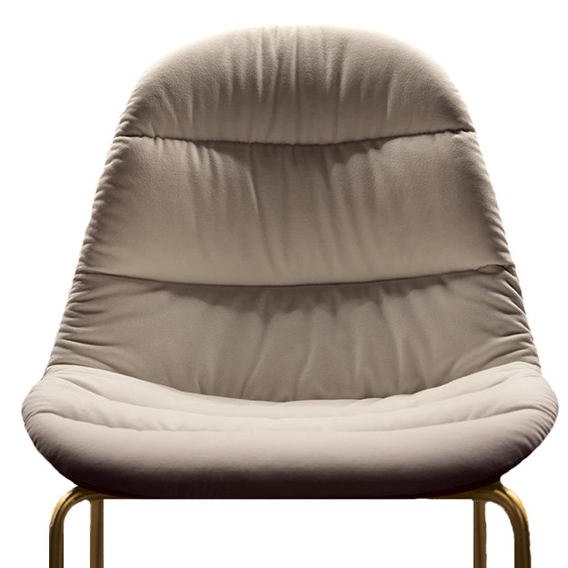 Bontempi Casa Mood Upholstered Dining Chair With Metal Frame & Triangular Legs