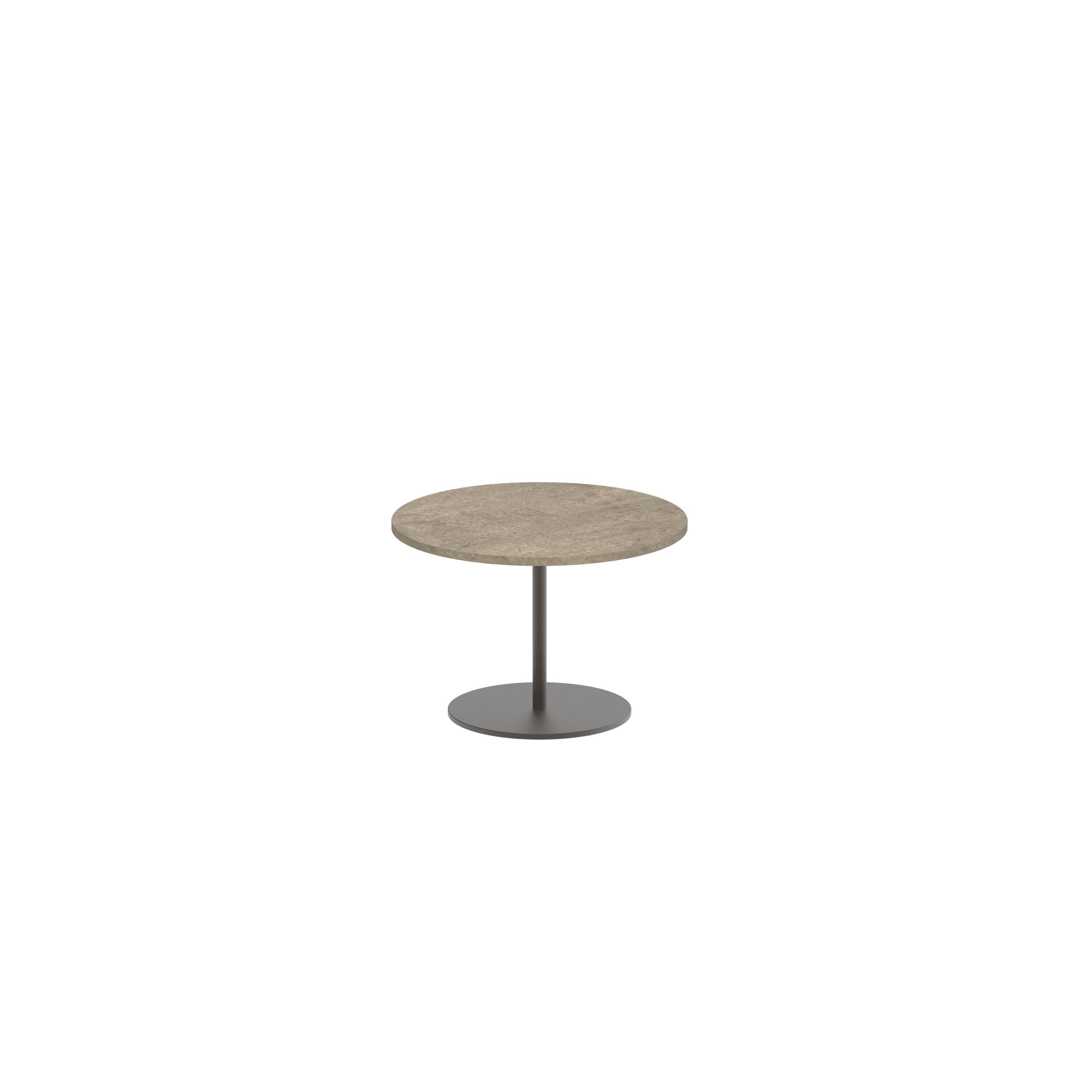 Butler Side Table Ø40cm H28cm Bronze Ceramic Terra Sabbia
