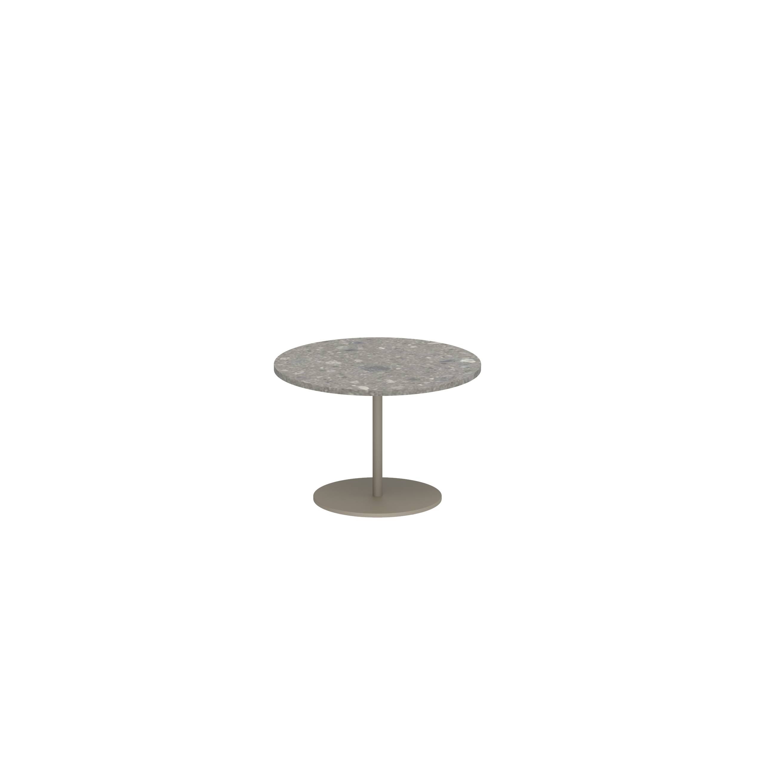 Butler Side Table Ø40cm H28cm Sand Ceramic Ceppo Dolomitica