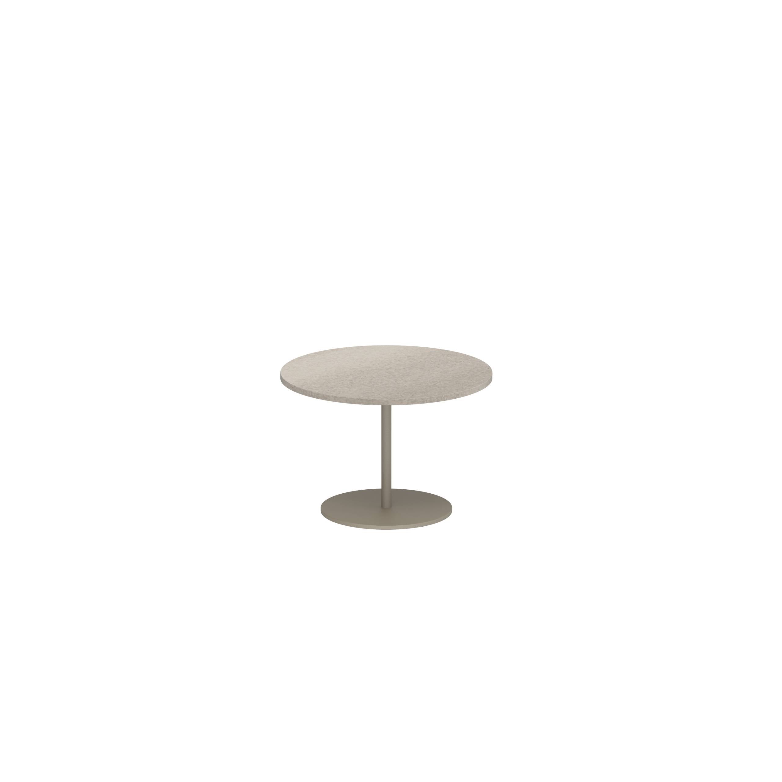 Butler Side Table Ø40cm H28cm Sand Ceramic Taupe Grey