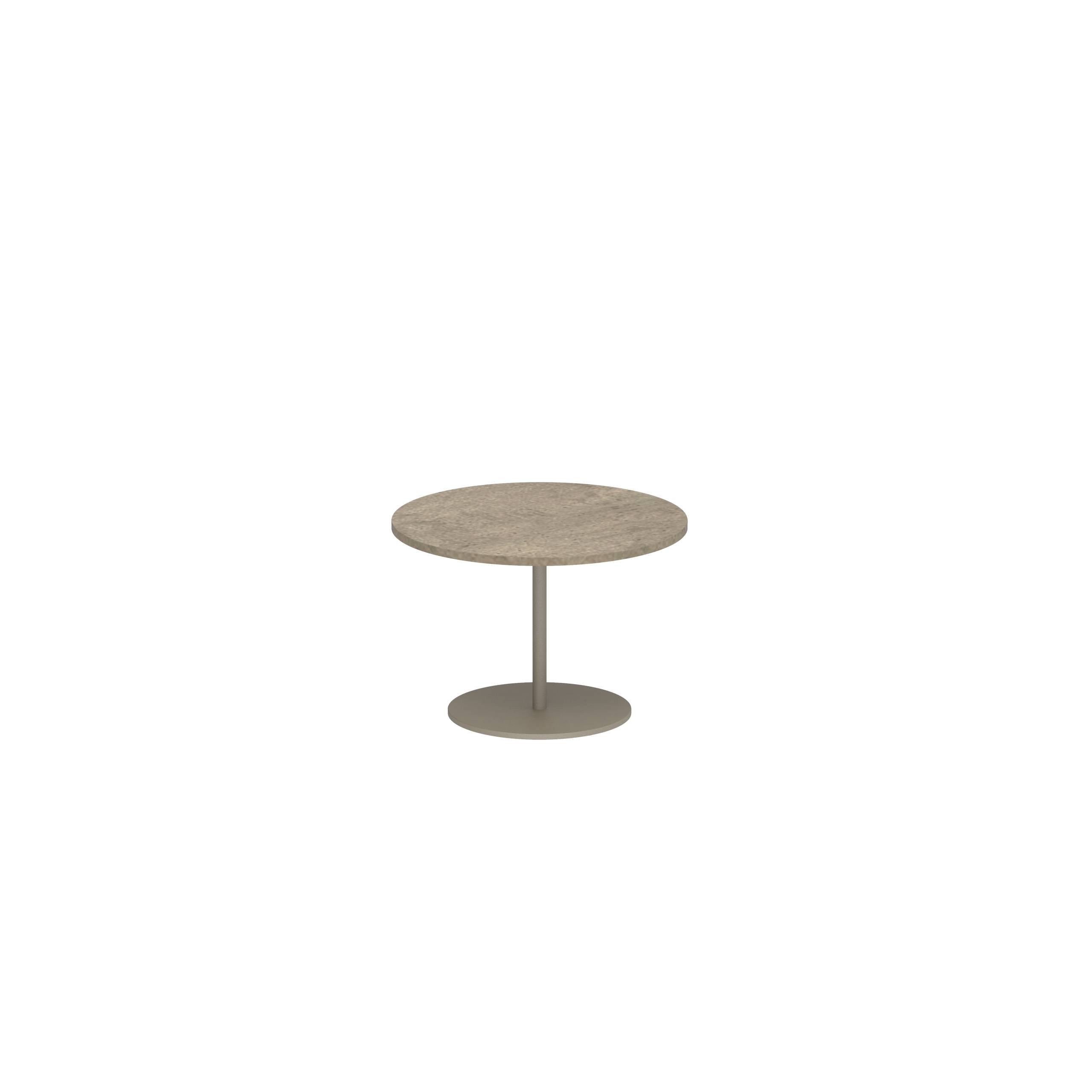 Butler Side Table Ø40cm H28cm Sand Ceramic Terra Sabbia