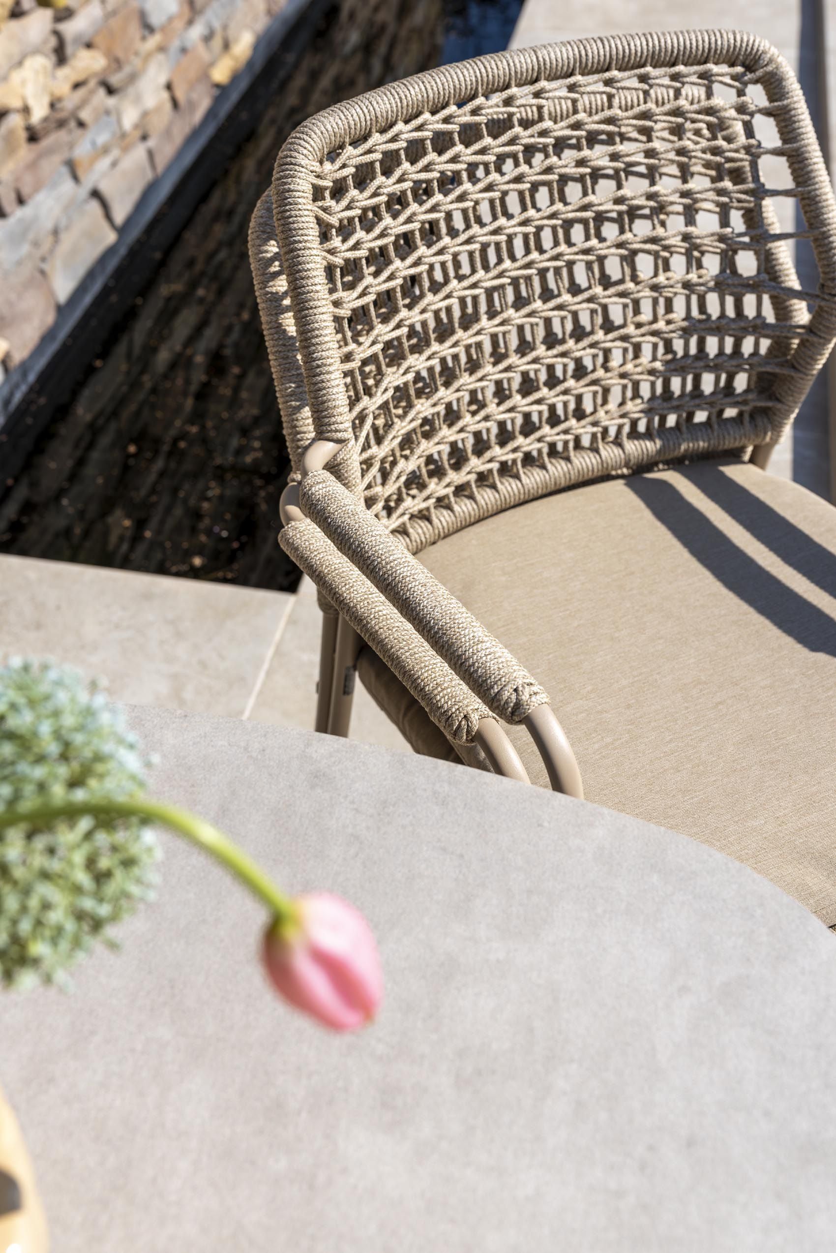 4 Seasons Outdoor Barista 6 Seat Dining Set With 240cm Bel Air Dining Table