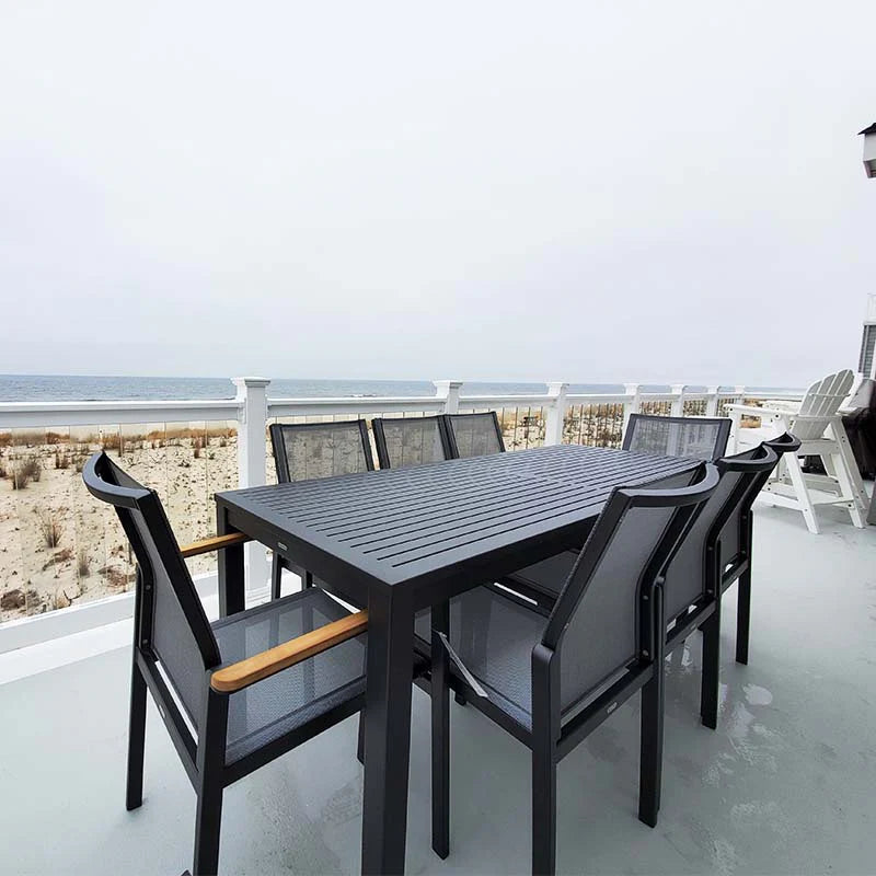 Barlow Tyrie Aura Aluminium High Dining 140 Rectangular