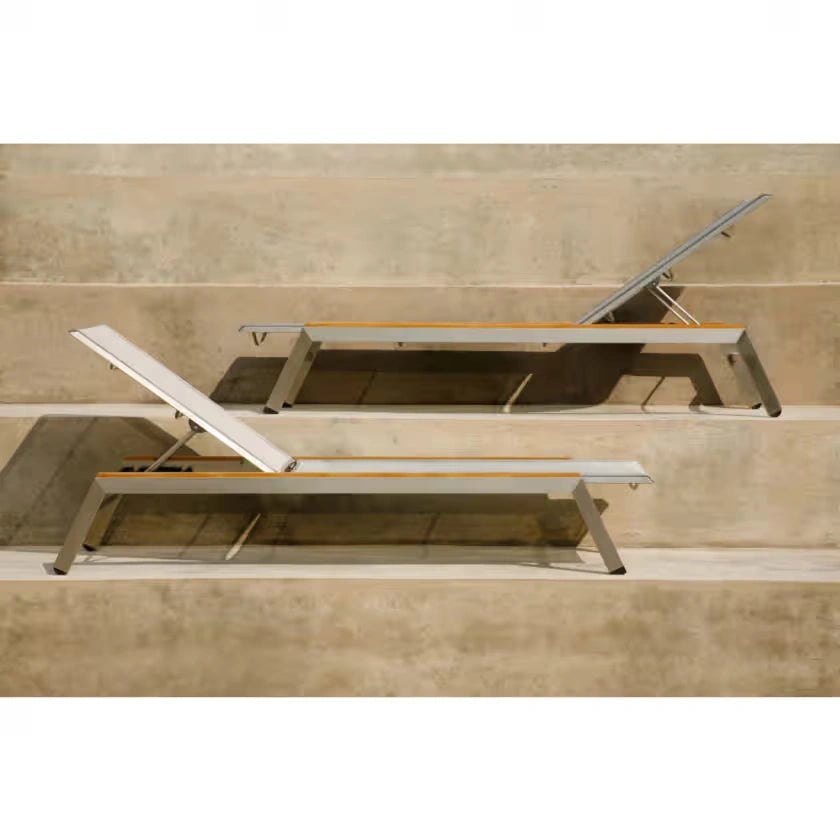 Barlow Tyrie Equinox Lounger with Teak Capping