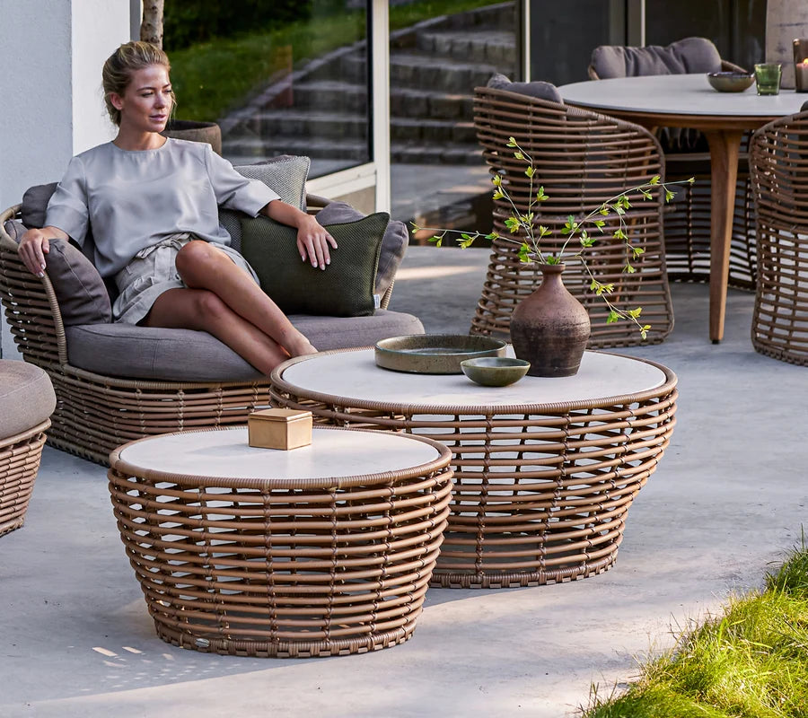 Cane-line Basket coffee table Large