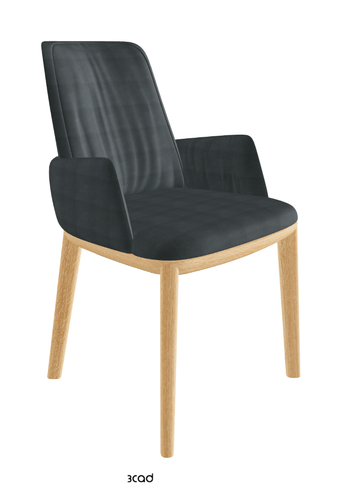 Belinda Dining Armchair_Natural Ashwood_Fabric_B927