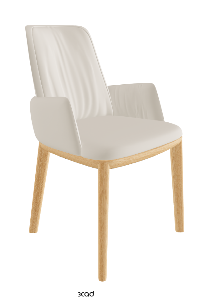 Belinda Dining Armchair_Natural Ashwood_Glove Soft Leather_Ecru