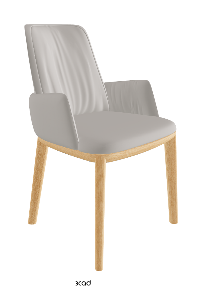Belinda Dining Armchair_Natural Ashwood_Soft Leather_Dakota