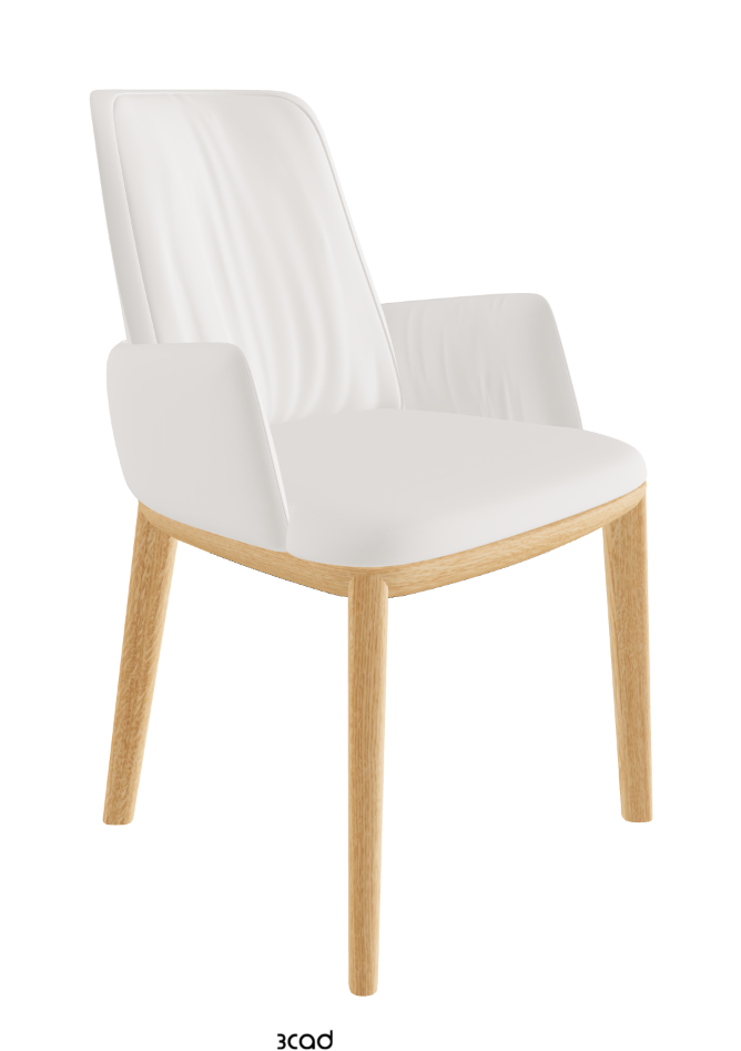 Belinda Dining Armchair_Natural Ashwood_Soft Leather_Oyster