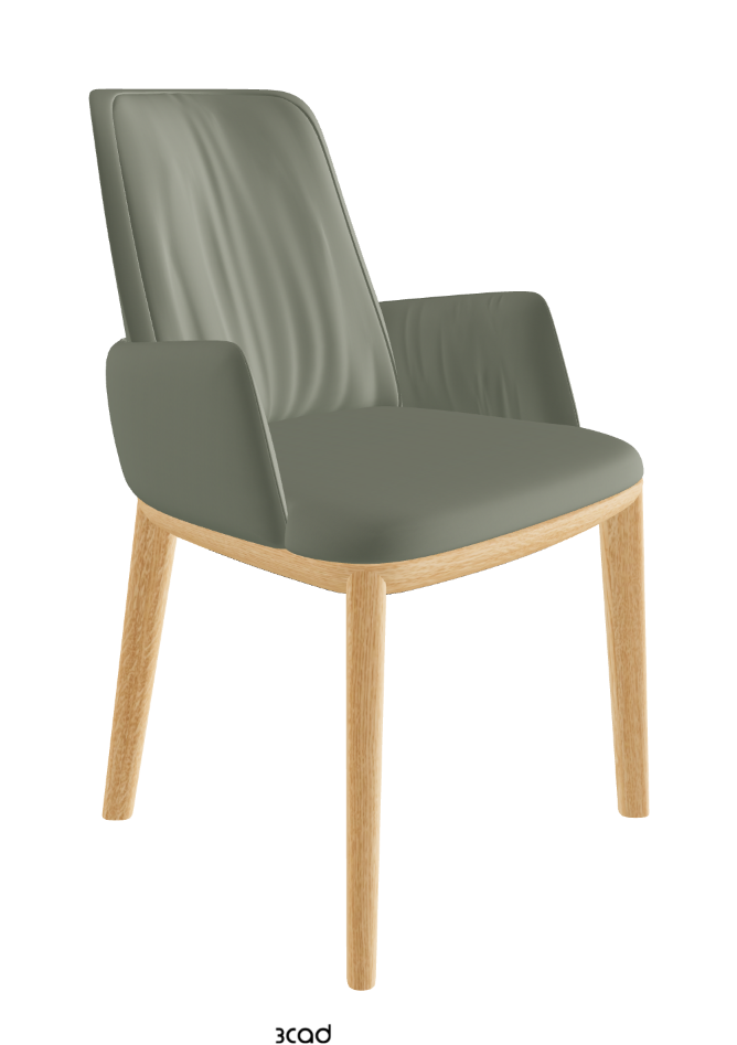 Belinda Dining Armchair_Natural Ashwood_Soft Leather_Cenere