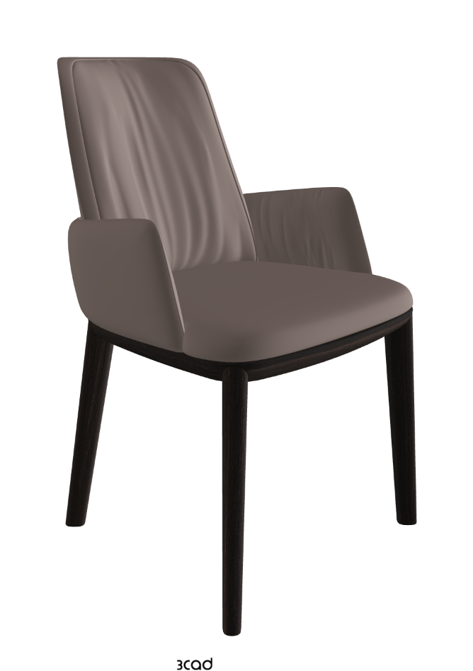 Belinda Dining Armchair_Burned Oak Stained Ashwood_Soft Leather_Castoro