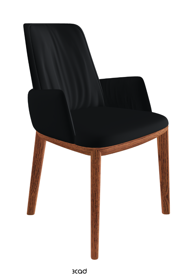Belinda Dining Armchair_Canaletto Walnut Stained Ashwood_Soft Leather_Atlantico