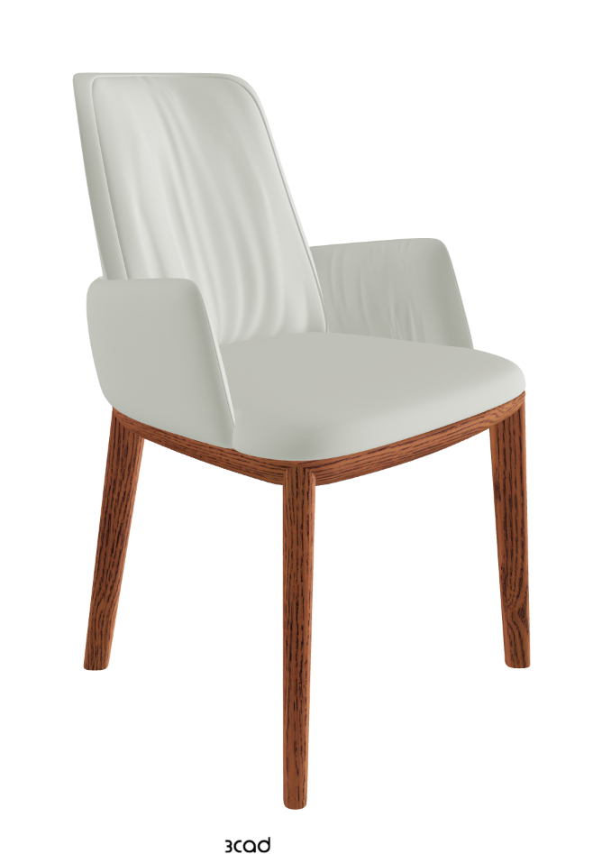 Belinda Dining Armchair_Canaletto Walnut Stained Ashwood_Soft Leather_Artico