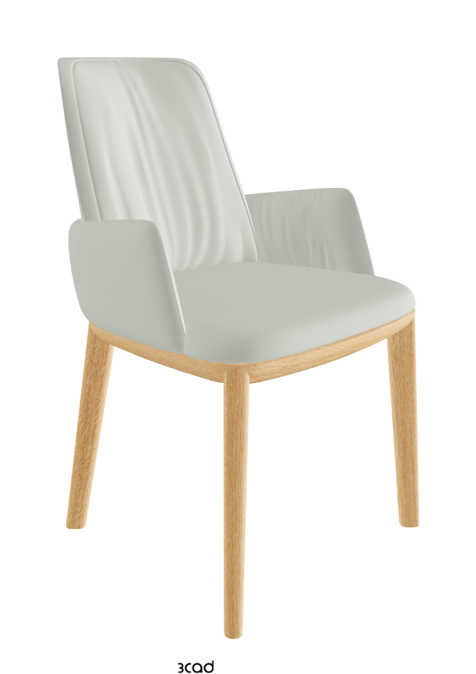 Belinda Dining Armchair_Natural Ashwood_Soft Leather_Artico