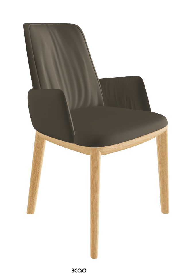Belinda Dining Armchair_Natural Ashwood_Synthetic Leather_Fango