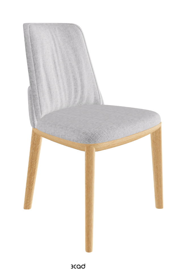 Belinda Dining Chair_Natural Ashwood_Fabric_B811