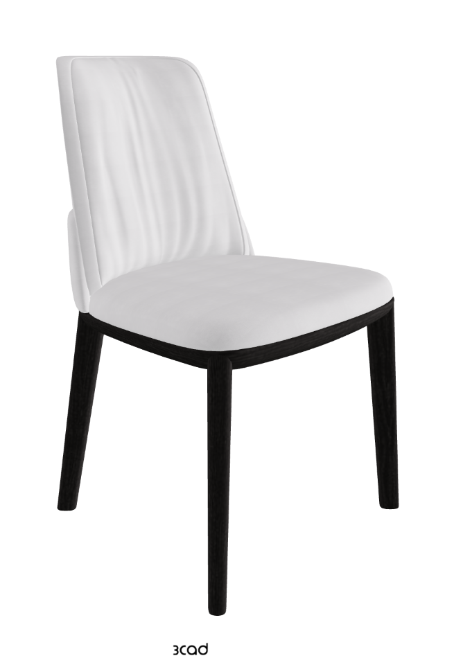 Belinda Dining Chair_Open Pore Matt Black Ashwood_Fabric_B921