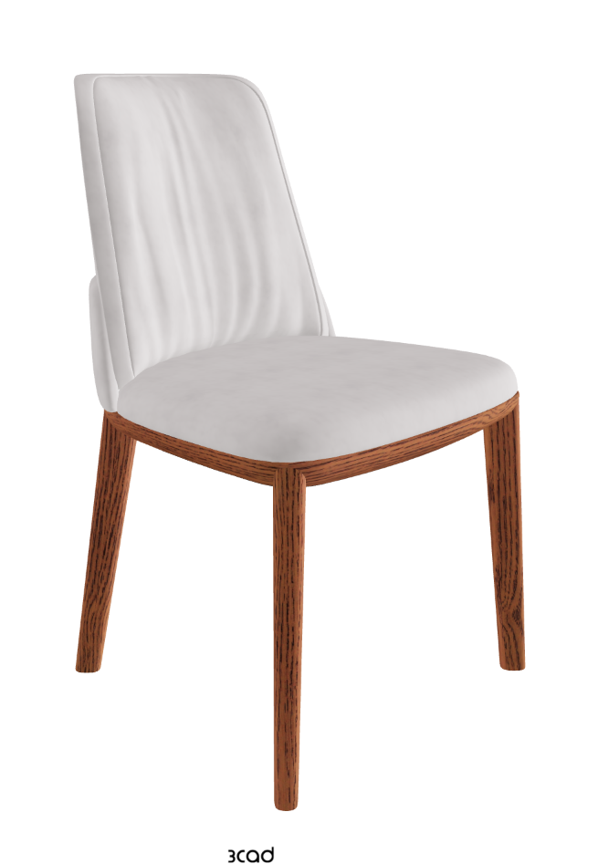 Belinda Dining Chair_Canaletto Walnut Stained Ashwood_Micro Nubuk_White