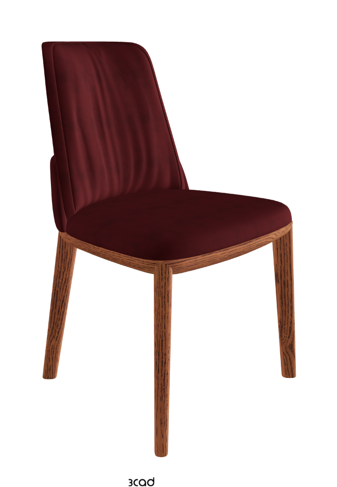 Belinda Dining Chair_Canaletto Walnut Stained Ashwood_Micro Nubuk_Cardinal