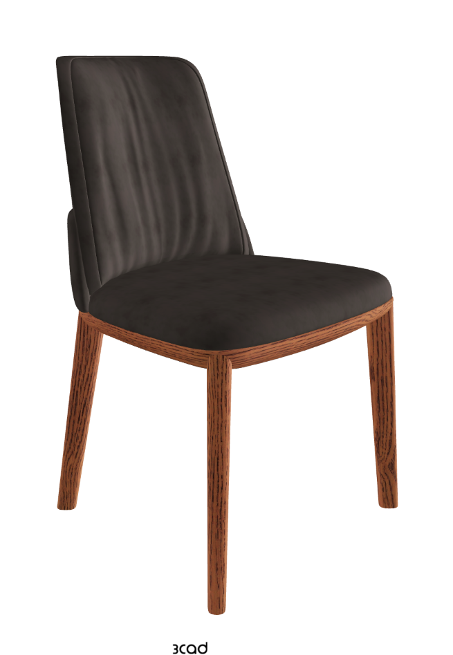 Belinda Dining Chair_Canaletto Walnut Stained Ashwood_Micro Nubuk_Lead