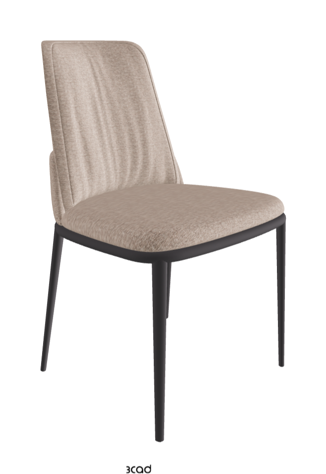 Belinda ML Dining Chair_Graphite Embossed_Fabric_B731