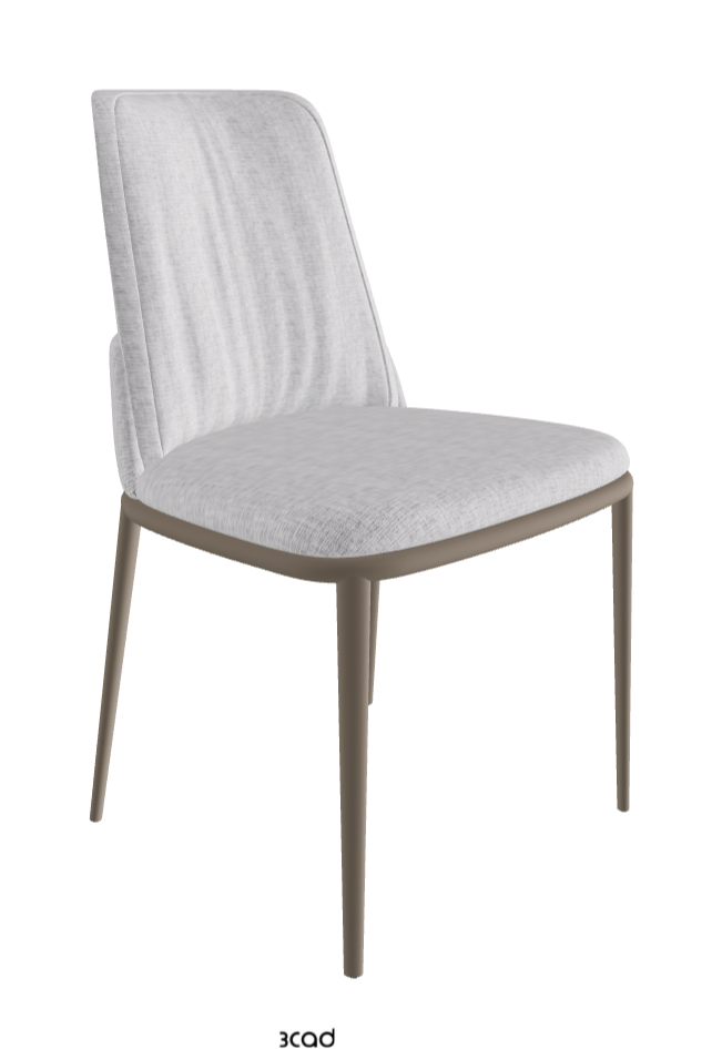 Belinda ML Dining Chair_Titanium Embossed_Fabric_B811