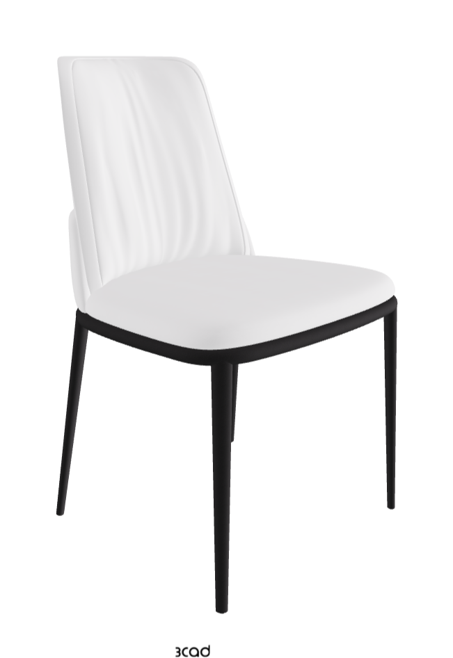 Belinda ML Dining Chair_Black Embossed_Fabric_B920
