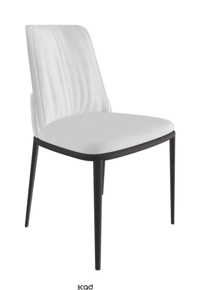 Belinda ML Dining Chair_Graphite Embossed_Fabric_B921