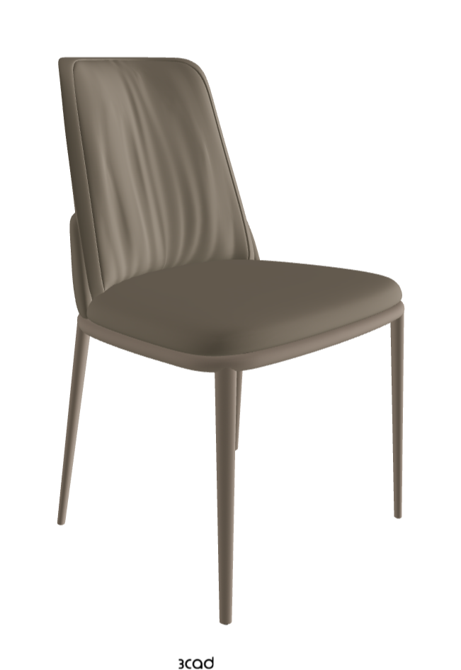 Belinda ML Dining Chair_Titanium Embossed_Glove Soft Leather_Platoon