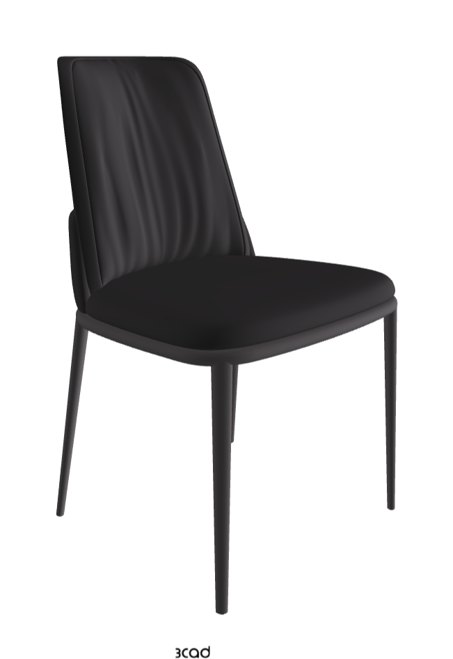 Belinda ML Dining Chair_Graphite Embossed_Glove Soft Leather_Hornet
