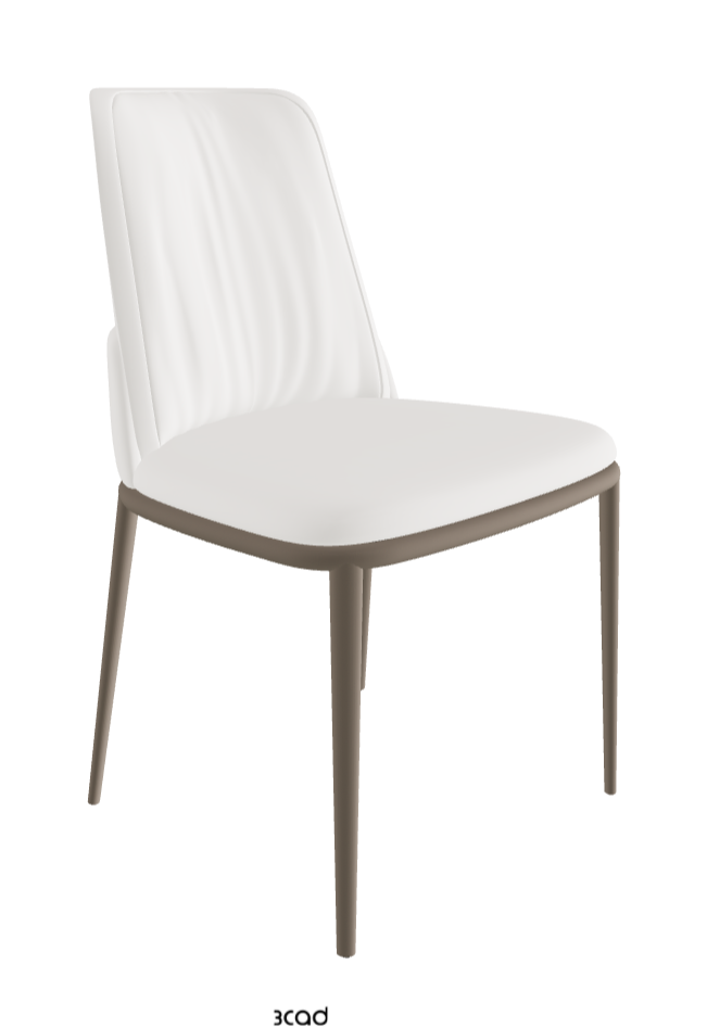 Belinda ML Dining Chair_Titanium Embossed_Soft Leather_Palladio