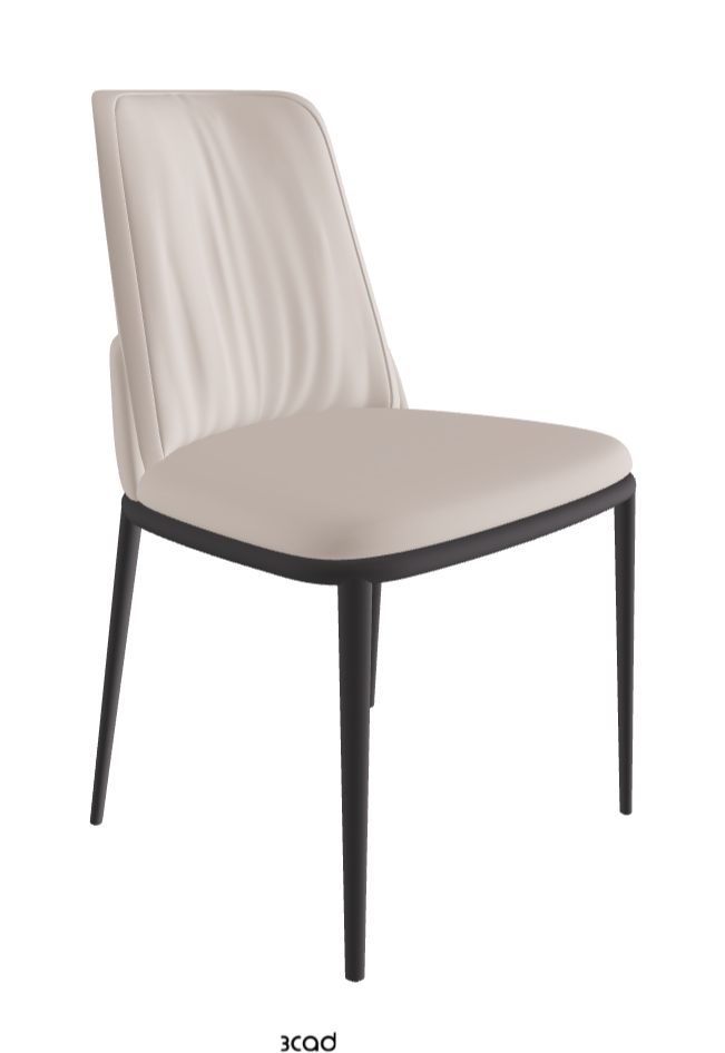 Belinda ML Dining Chair_Graphite Embossed_Soft Leather_Nymph