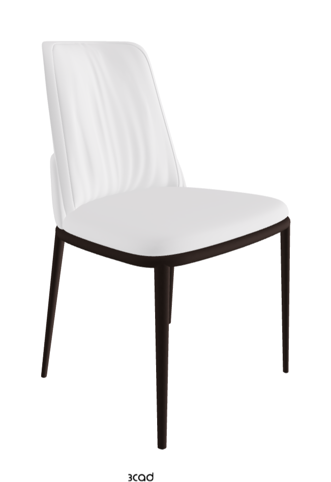 Belinda ML Dining Chair_Bronze Embossed_Soft Leather_Bianco