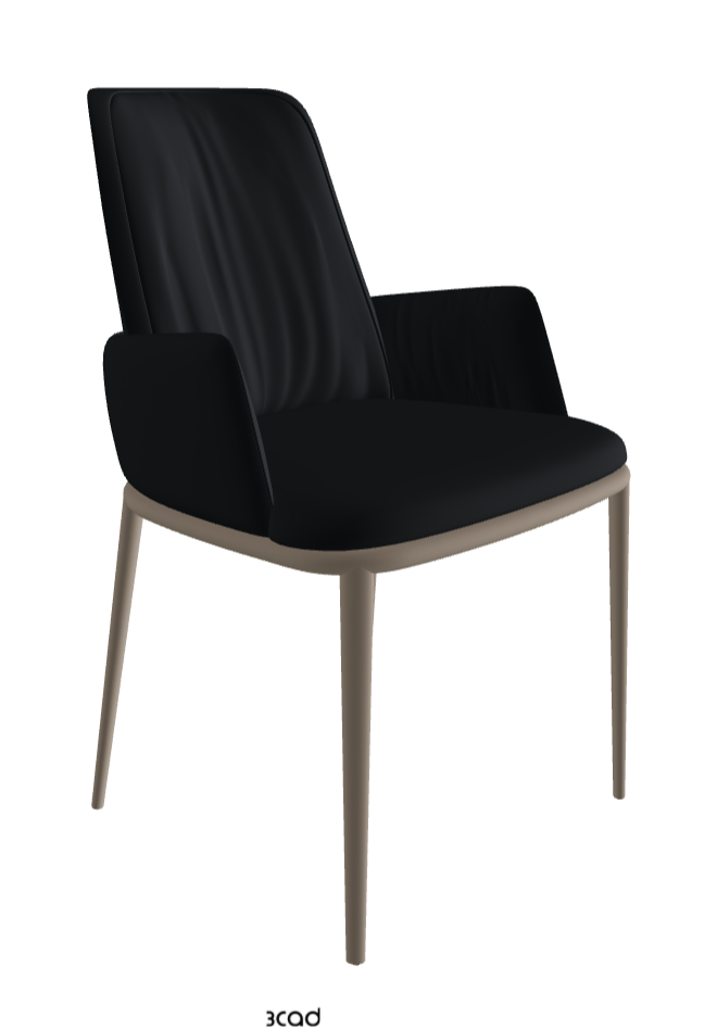 Belinda ML Dining Armchair_Titanium Embossed_Soft Leather_Atlantico