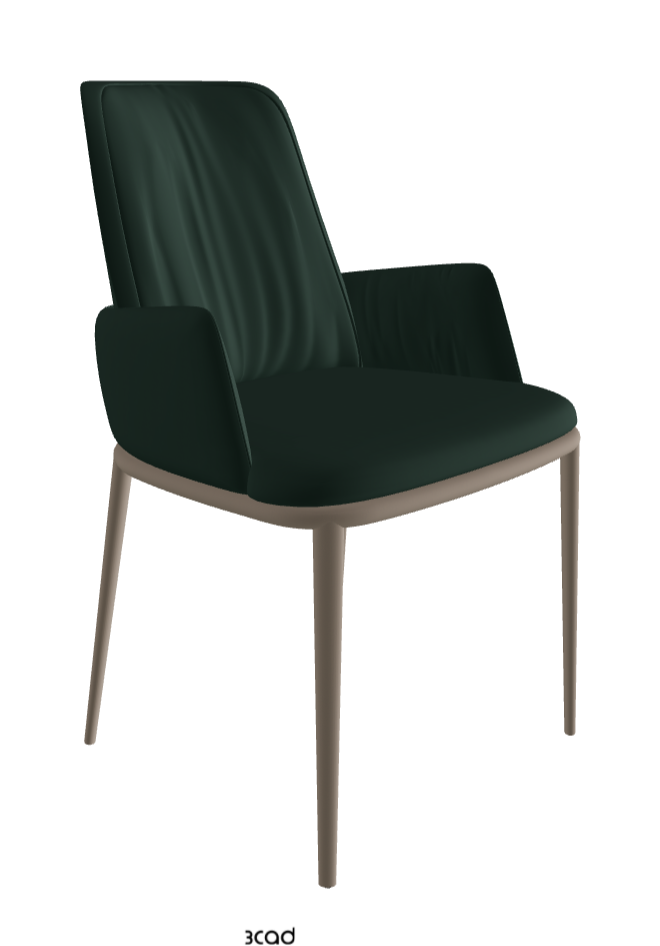Belinda ML Dining Armchair_Titanium Embossed_Soft Leather_Sherwood
